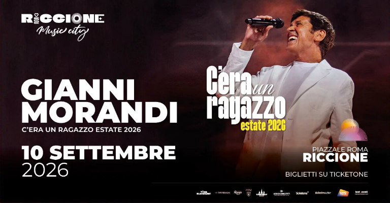 gianni morandi in concerto a riccione